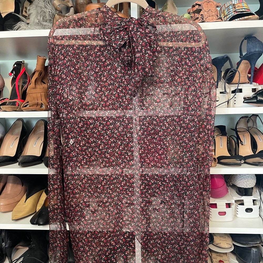 Floral Sheer Blouse Dolce and Gabbana silk